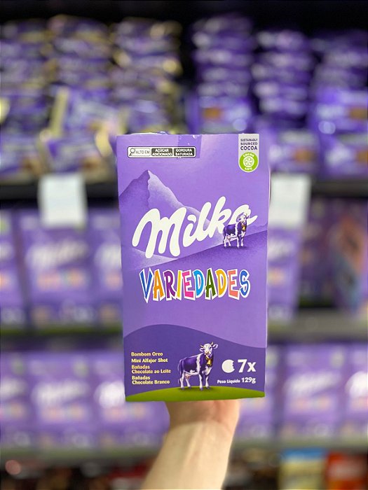 Caixa De BomBom Milka Variedades 129g