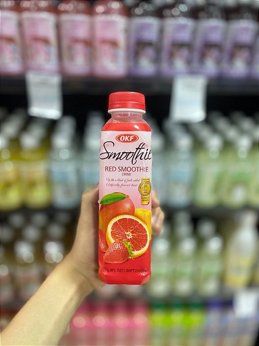 Refresco Coreano Smoothie Frutas Vermelhas 500ml