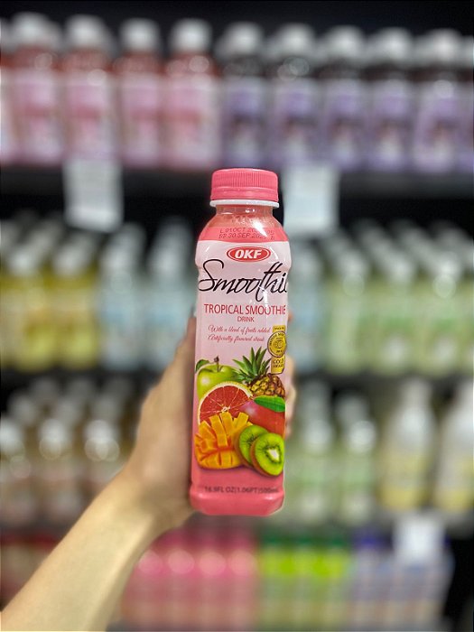 Refresco Coreano Smoothie Frutas Tropicais 500ml