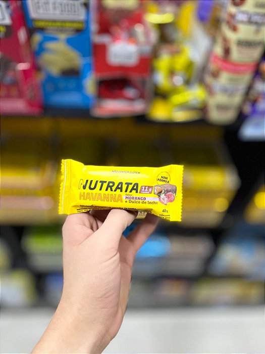 Barra de Proteina Nutrata Havanna Morango e Doce De Leite 40g