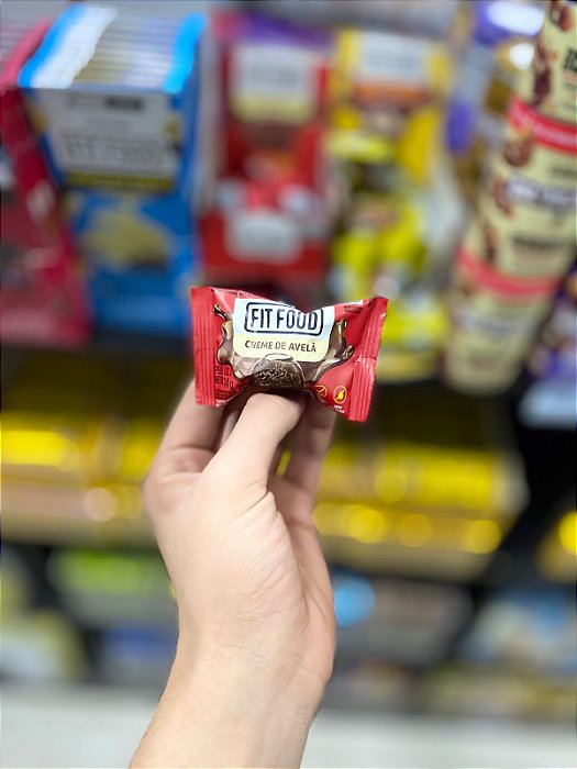 Trufa De Chocolate Fit Food Creme De Avelã Zero Açucares 14g