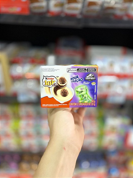 Caixa Kinder Joy Jurassic World Funko 40g