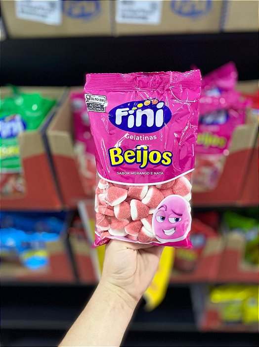 Bala Fini Bejos Morango 500g