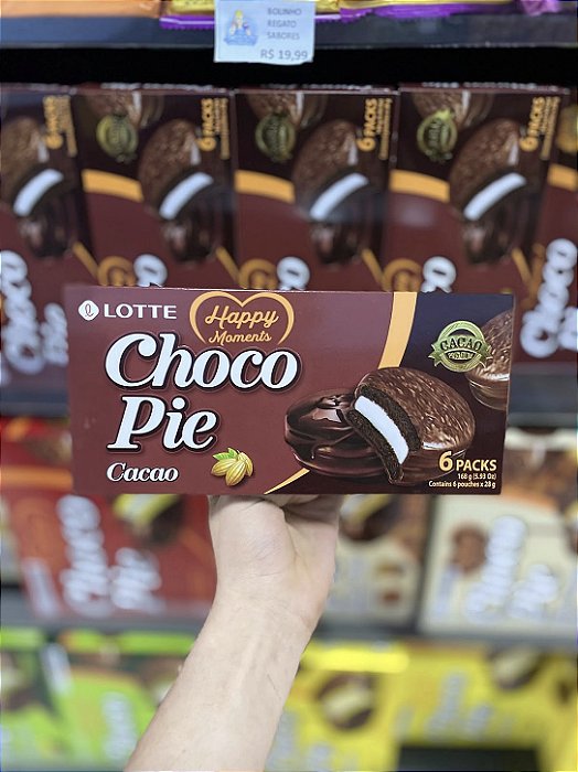 Choco Pie Cacao Caixa com 6 Unidades 168g