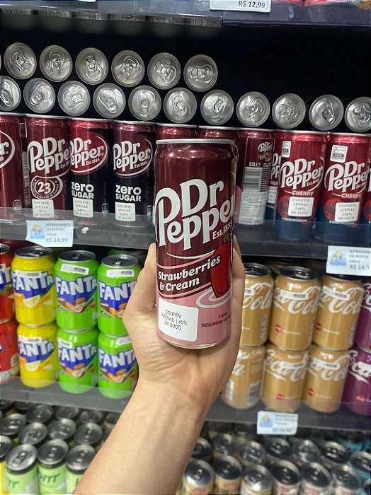 Refrigerante Dr Pepper Strawberry & Cream 330ml