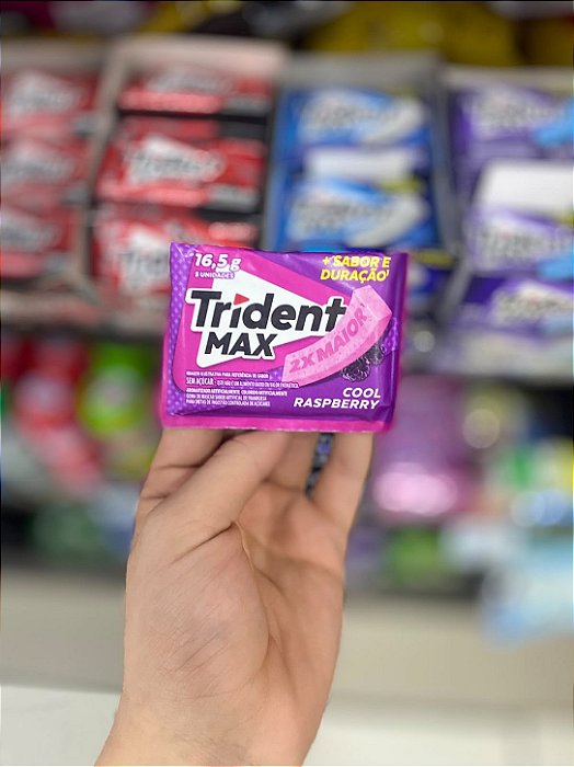 Chiclete Trident Max Cool Raspberry 16,5g
