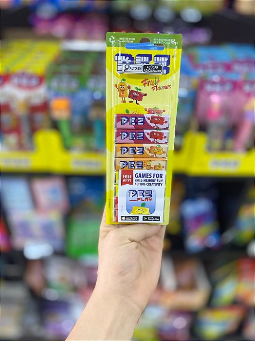 Refil de Pastilhas Pez Fruit Flavours Fruit Mix 68