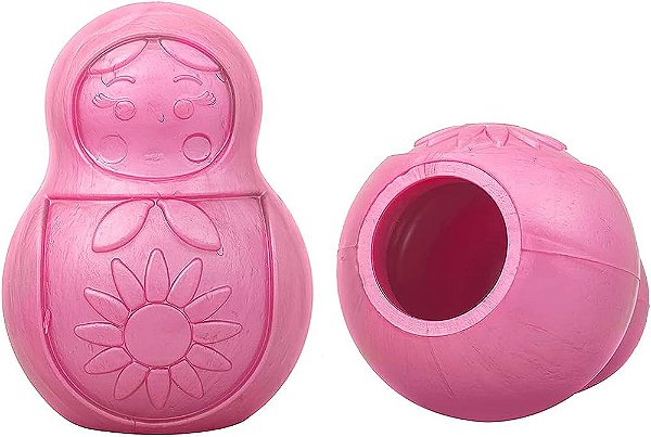 Brinquedo Recheável Bonequinha cor rosa - tamanho M - Pet Games