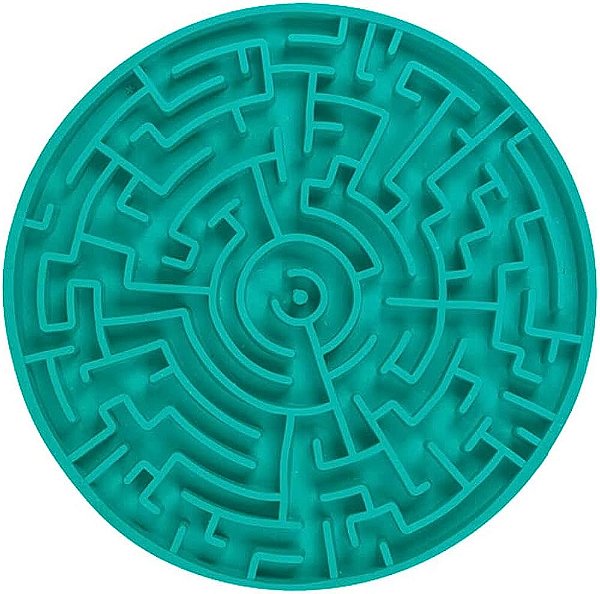Labirinto Pet Games cor verde água - tamanho P - Tapete para Lamber