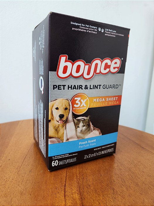 Bounce Pet Hair and Lint Guard Mega Sheets - Lenço removedor de pelos de animais