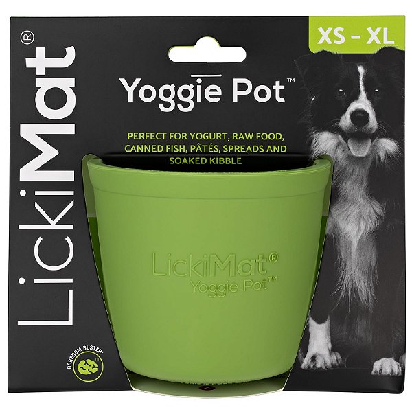 Lickimat Yoggie Pot - pote recheável verde