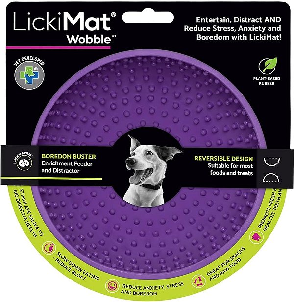 LickiMat Wobble roxo - Tigela interativa