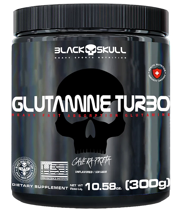 Glutamina Turbo Black Skull 300g