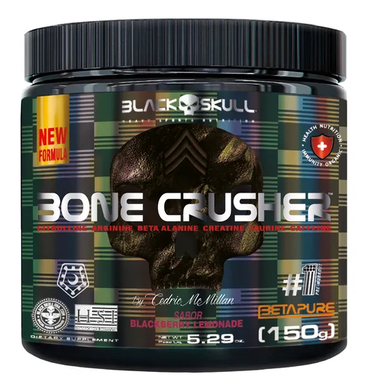 Pré-Treino Bone Crusher Black Skull 150g