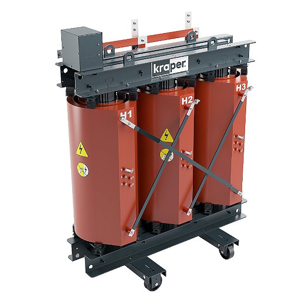 TRANSFORMADOR A SECO 1250KVA 13,8/0,80KV IP-00 AN CL 15KV