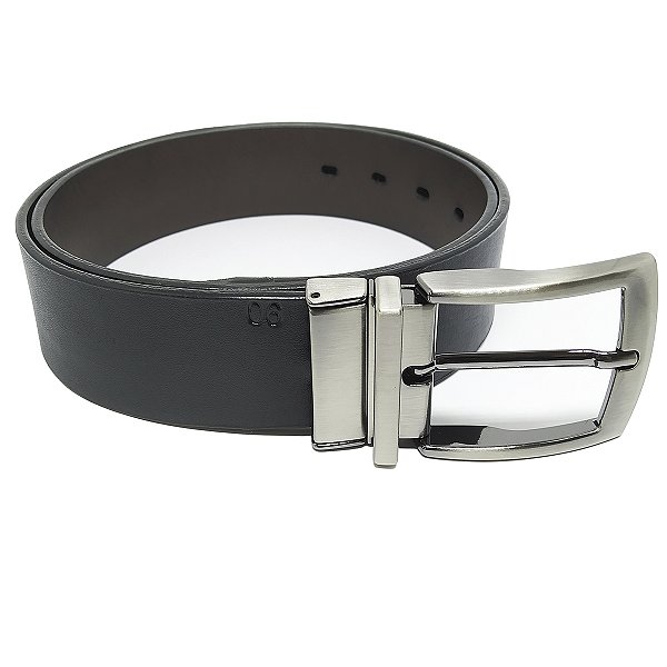 Cinto Masculino Couro Legítimo Dupla Face 2 Em 1