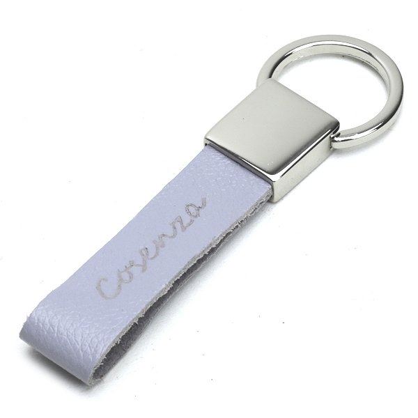 Chaveiro Masculino Com Argola Rebatível E Tira Em couro - Lavanda