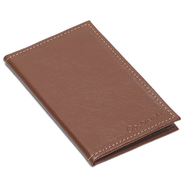 Carteira Feminina Porta Cartão Documento Couro Legitimo - Marrom