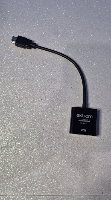 Adaptador HDMI para VGA com Cabo de Áudio-Exbom