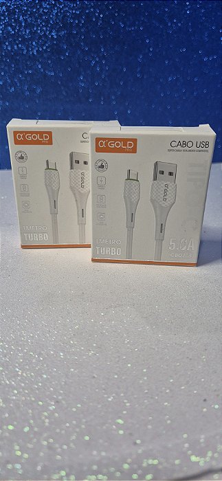 Cabo de Dados USB para Tipo-C Turbo CB07-3 A'Gold