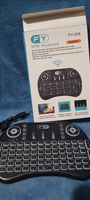 Mini Teclado (Mini Keyboard) Wireless PC / TV Smart