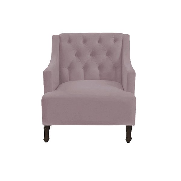 Poltrona Genesis Suede Rosê