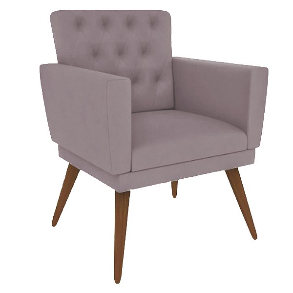 Poltrona NIna Captone Suede Rosê