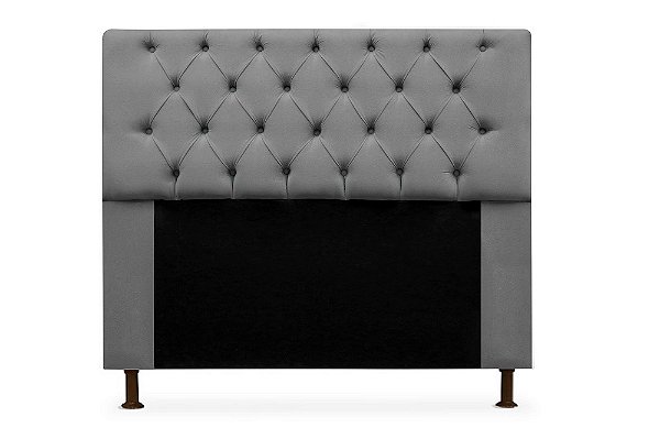 Cabeceira Mirage 90 CM Suede Cinza