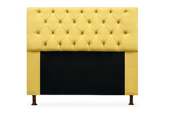Cabeceira Mirage 195 CM Suede Amarelo