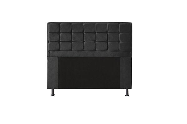 Cabeceira Copenhague 160 CM Suede Preto