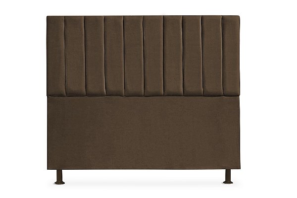 Cabeceira King 195 CM Suede Marrom Cancum