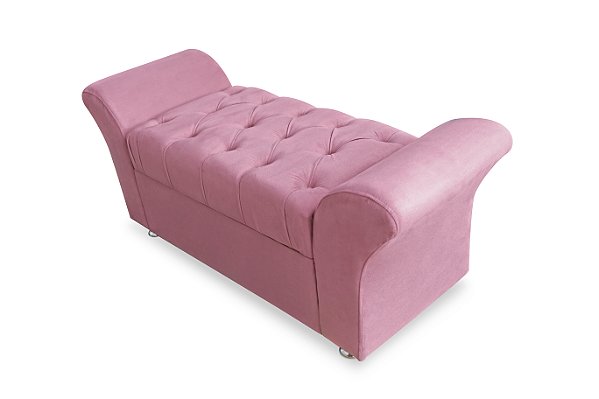Calçadeira Baú Veneza Queen Size 160cm Suede - Renascer Decor