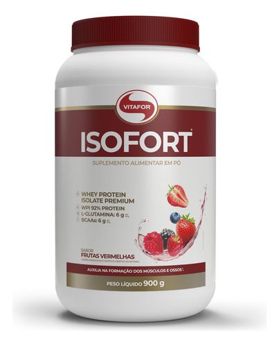 Whey Protein Isolado - Isofort 900g Vitafor FV