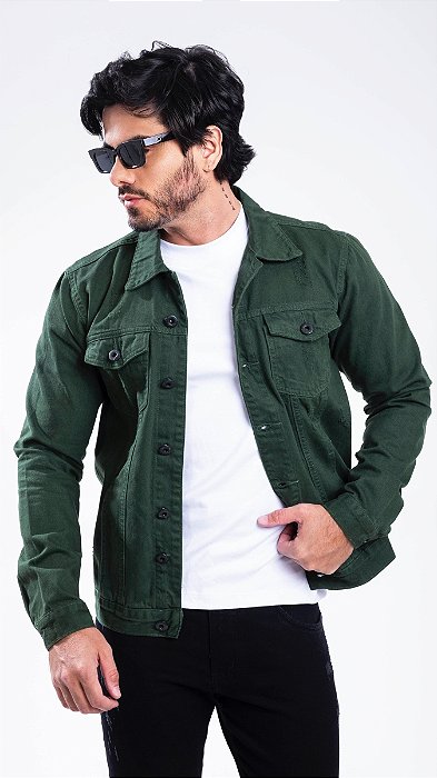 Jaqueta Masculina Verde Militar