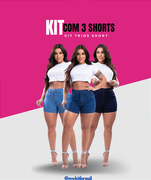 Kit Trio Basic Blue Short