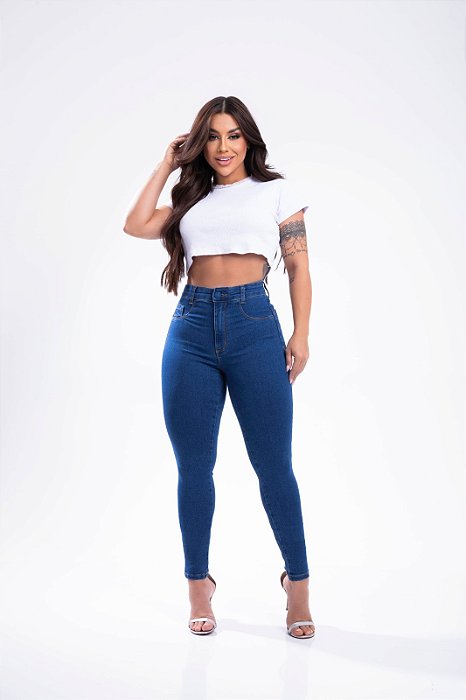 Calça Skinny Média (Lisa)