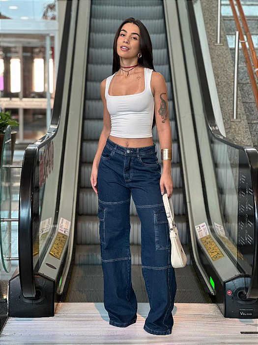 Calça Cargo Feminina