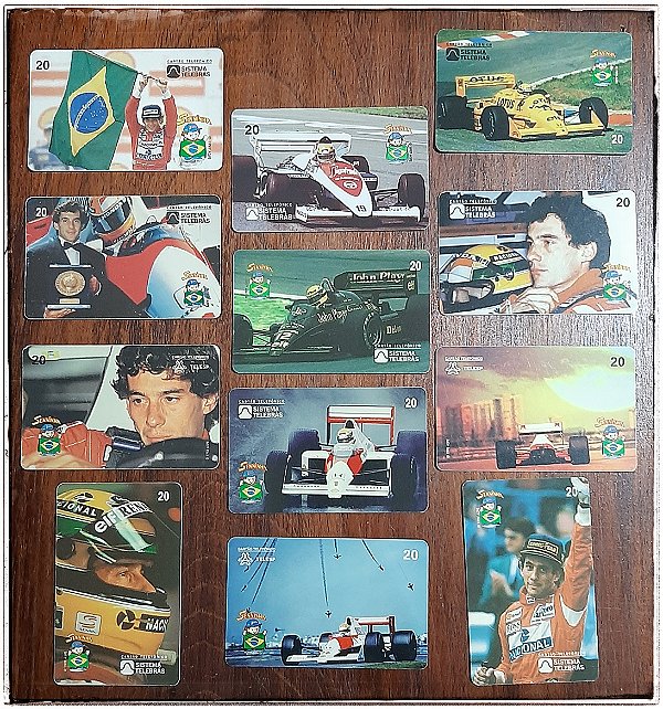 Ayrton Senna Coleção Completa Cartão Telefônico