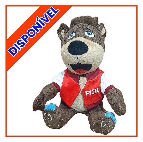Urso de Pelúcia Buddy Escola de Inglês Fisk Promocional