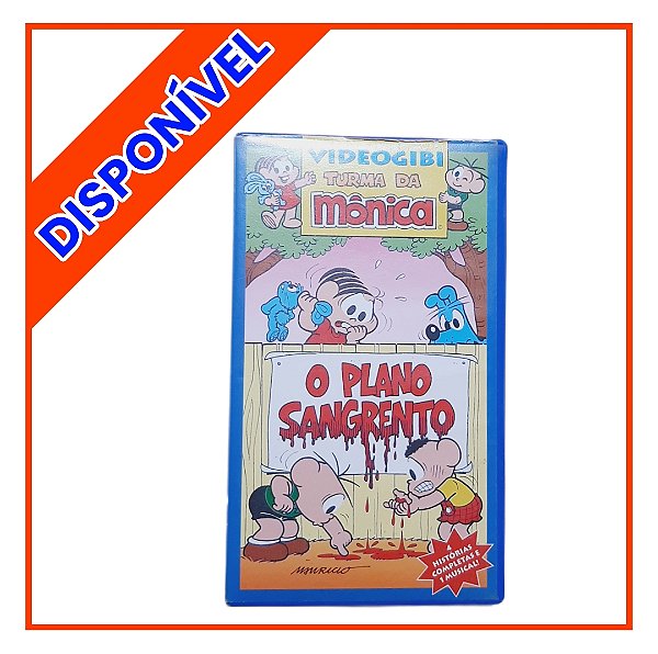 Videogibi Turma da Mônica O Plano Sangrento Fita VHS