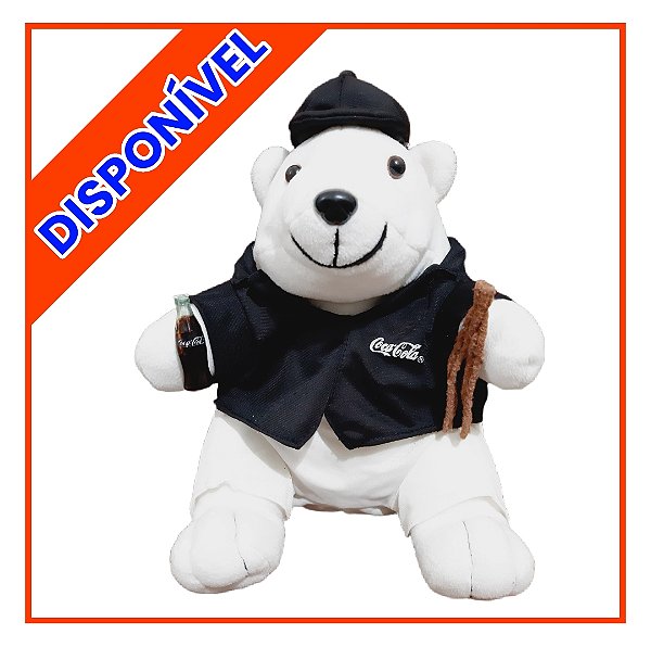 Urso Pelúcia Coca Cola Antigo