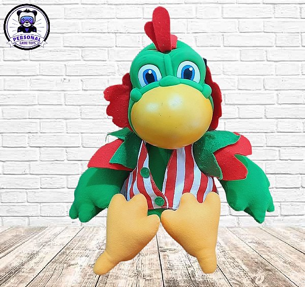 Papagaio Caco Pelúcia Turma do Cocoricó Original Multibrink