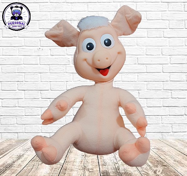 Porco Astolfo Pelúcia Turma do Cocoricó Original Multibrink