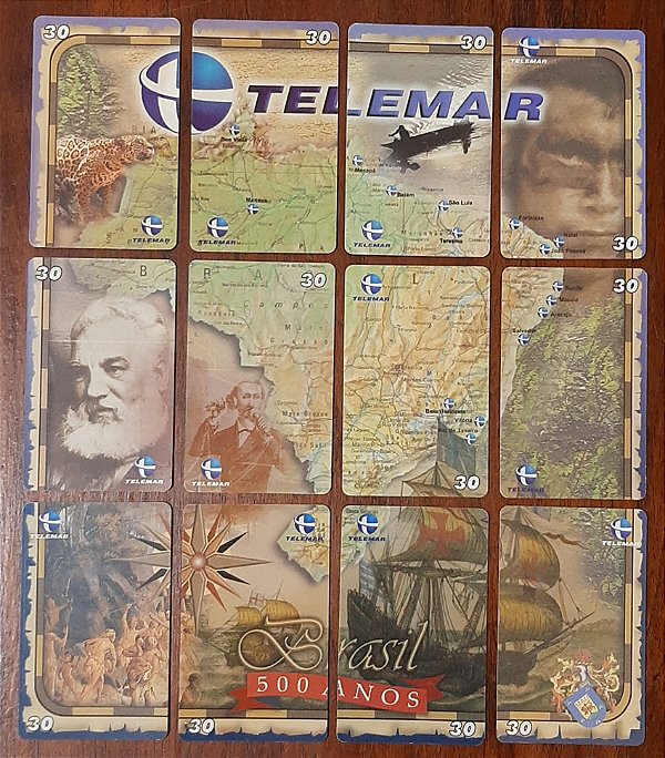 Brasil 500 Anos Montagem Coleção Completa Cartão Telefônico