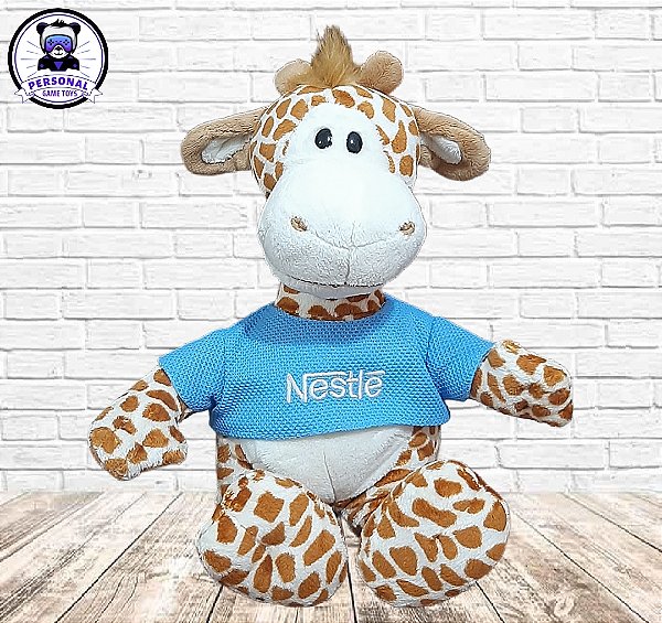 Pelúcia Girafa Nestlé Antiga Coleção Filhotes