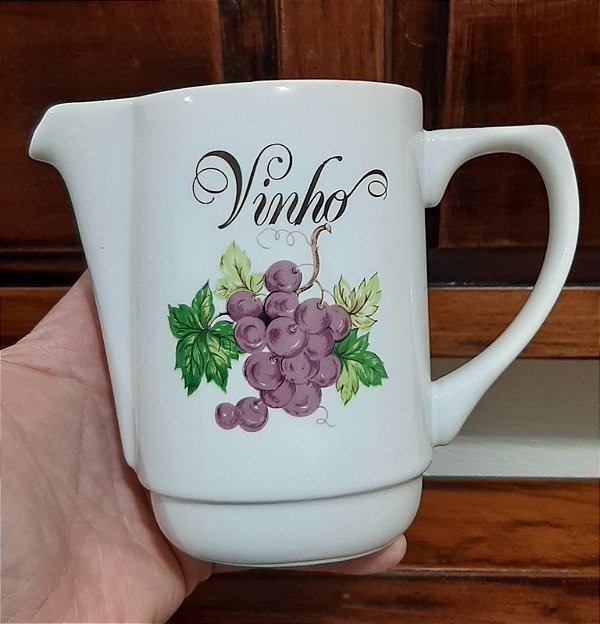 Antiga Jarra Vinho de Porcelana 500ml
