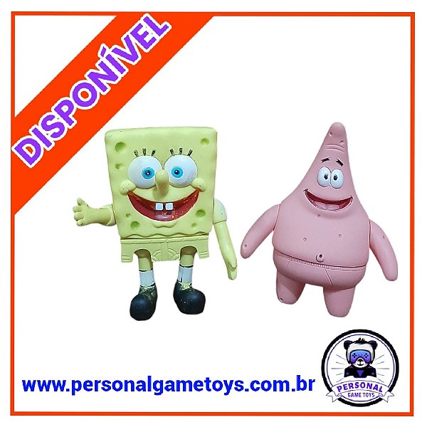 Boneco Bob esponja + Boneco Patrick em Vinil