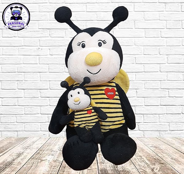 Pelúcia Abelha Coleção Mãe e Filho Nestlé