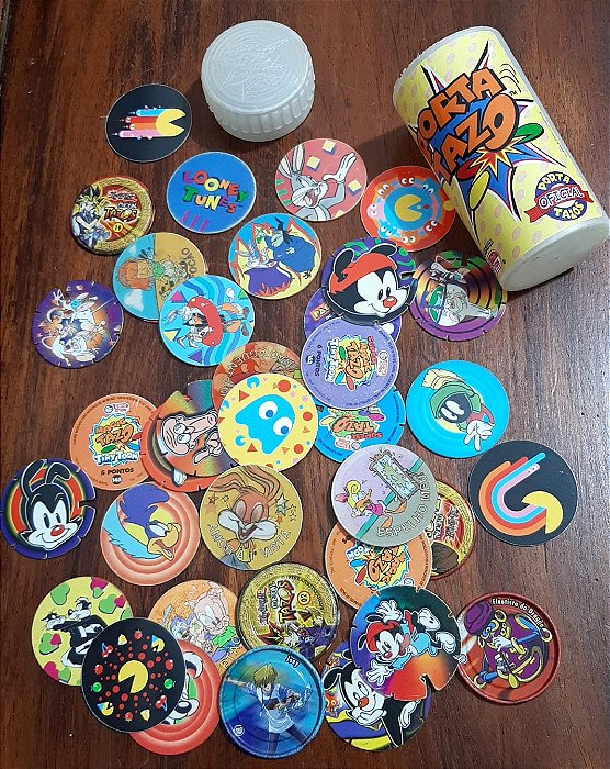 Porta Tazos + Tazos Variados Elma Chips