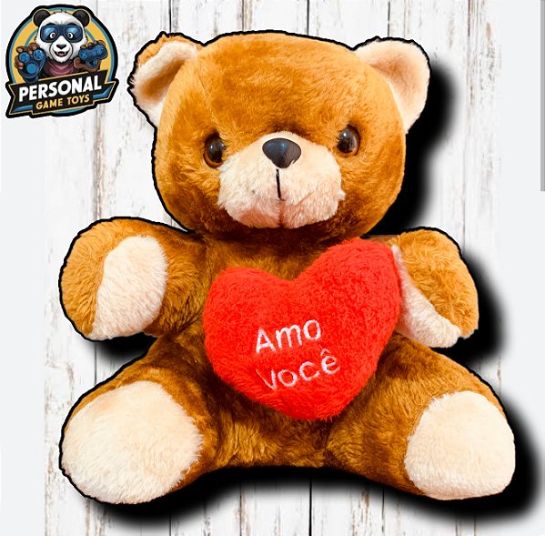 Urso de Pelúcia Amo Vc 32cm